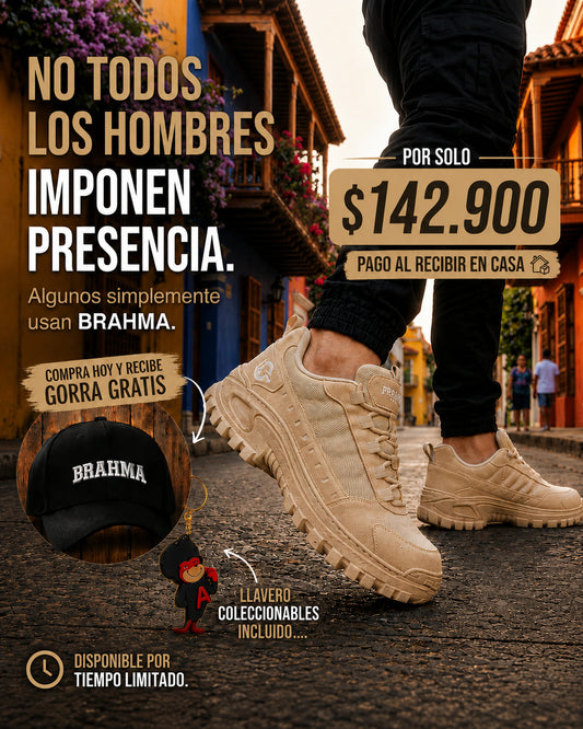 🔥 PROMO - Zapatos Br4hma + Gorra Gratis Últimas Unidades Con 70% OFF Solo Hoy 🎁